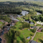 Munkfors från ovan.