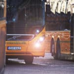 Tre bussar från Värmlandstrafik.