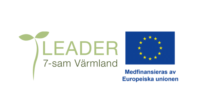 Logotyper för Leader 7-sam Värmland och EU