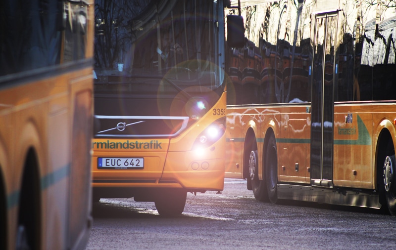 Bussar från Värmlandstrafik.