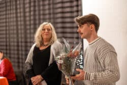 Elton Eiranson var på plats i Emelie Sundströms ställe för att motta kulturstipendium.