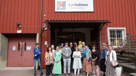 Konstnärerna som medverkar på årets utställning.
